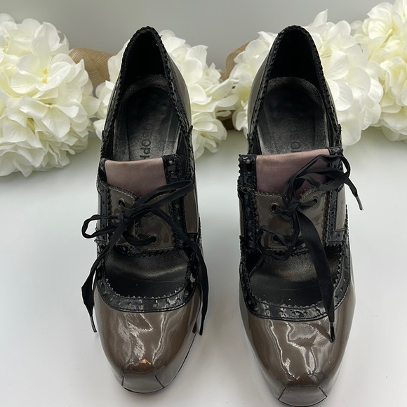 Vtg Philosophy di Lorenzo Serafini Patent Leather Platform Heels Sho… - Picture 3 of 15